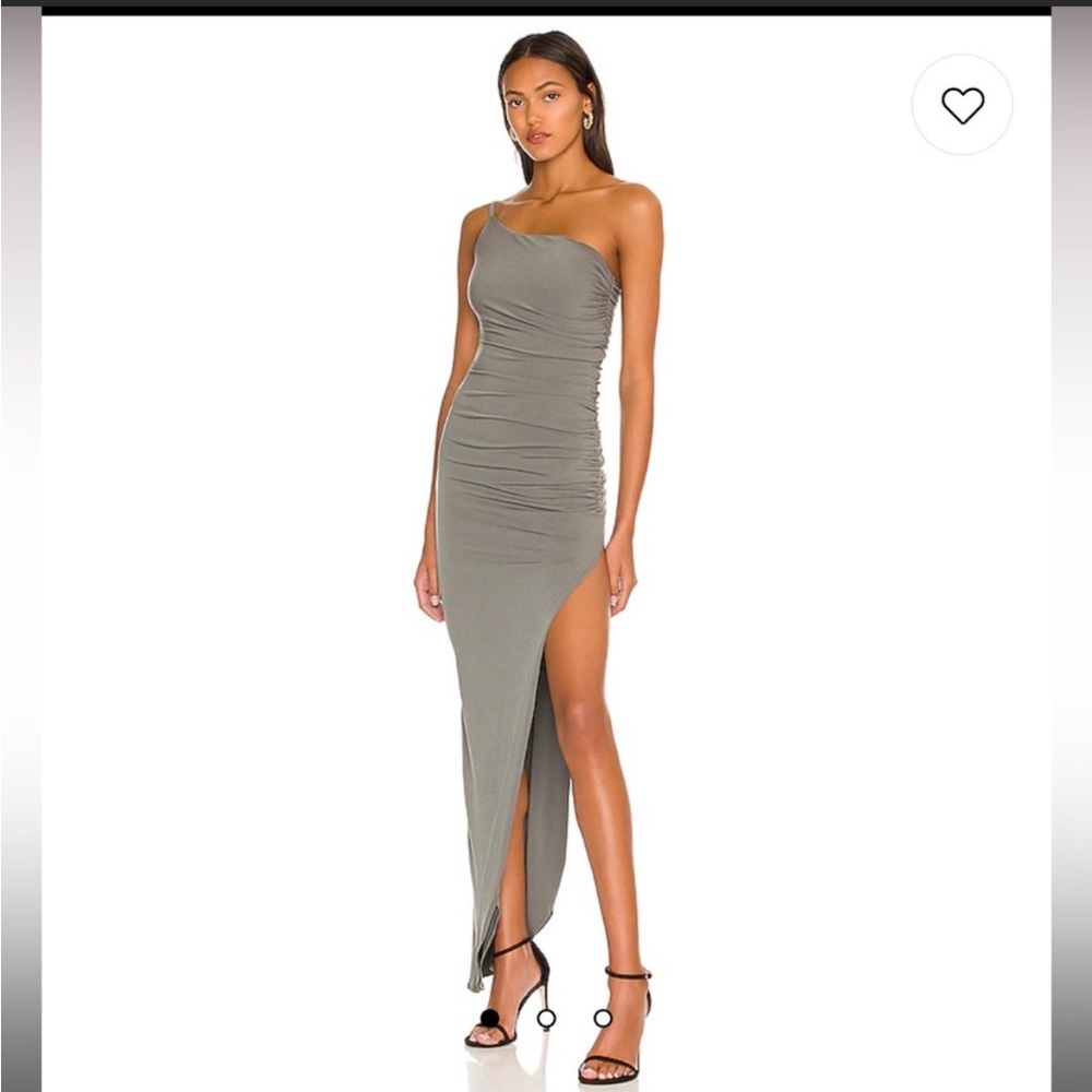 NEW NWT Nookie Aria One Shoulder Gown in Khaki